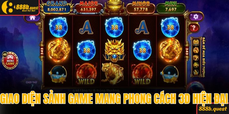 Giao diện sảnh game mang phong cách 3D hiện đại